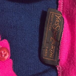 Yves Saint Laurent Fuchsia Cardigan